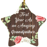 First Year As An Amazing Grandfather - Star Ornament A