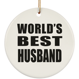 World's Best Husband - Circle Ornament