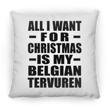 All I Want For Christmas Is My Belgian Tervuren - Throw Pillow