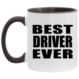 Best Driver Ever - 11oz Accent Mug Black