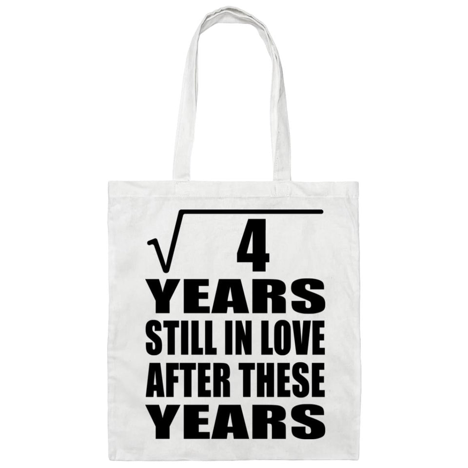 2nd Anniversary Square Root of 4 Years Still In Love - Tote Bag White