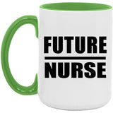 Future Nurse - 15oz Accent Mug Green