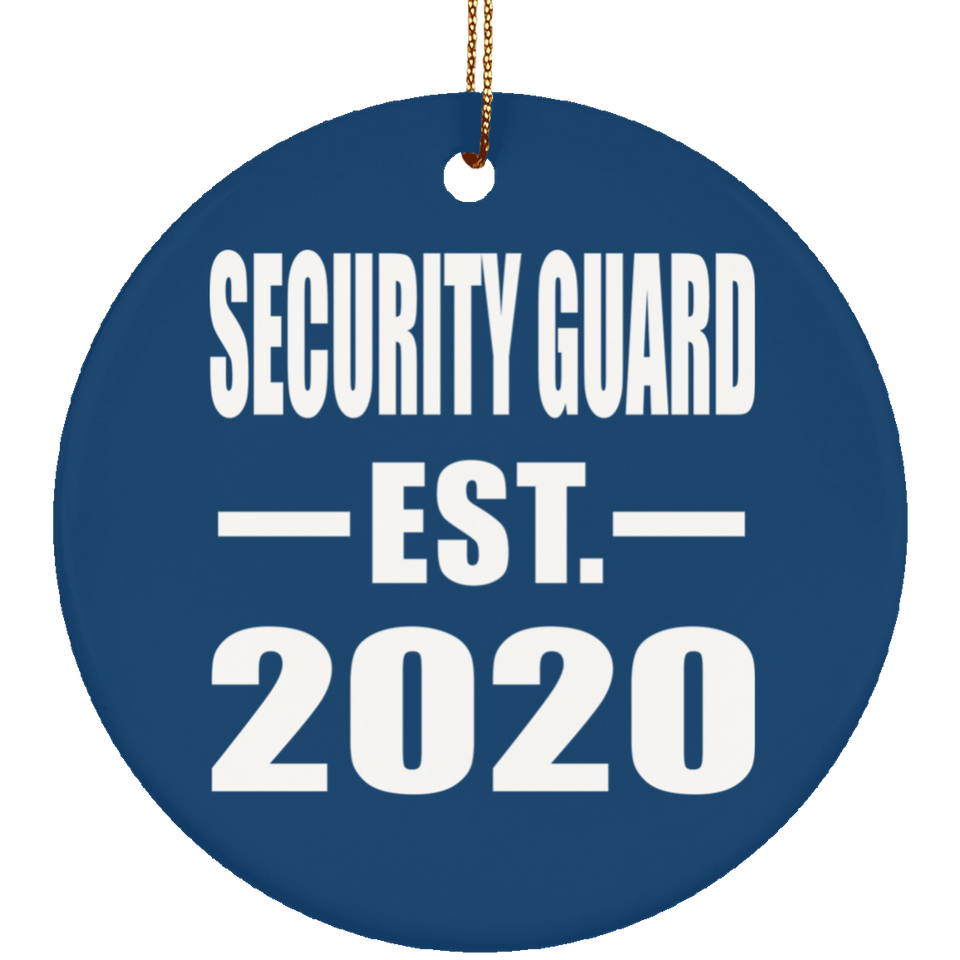 Security Guard Established EST. 2020 - Circle Ornament