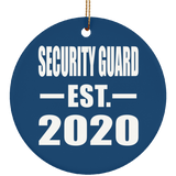 Security Guard Established EST. 2020 - Circle Ornament