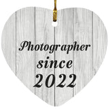 Photographer Since 2022 - Heart Ornament F