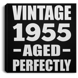 69th Birthday Vintage 1955 Aged Perfectly - Canvas Square