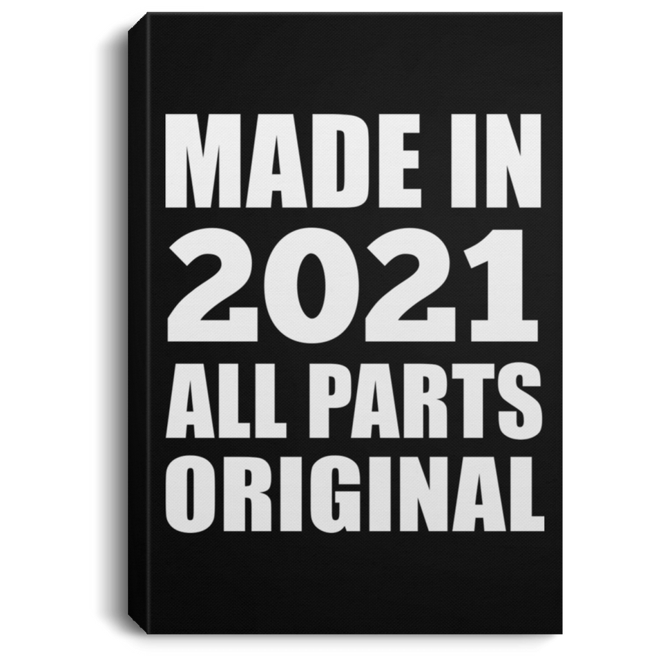 3rd Birthday Made in 2021 All Parts Original - Canvas Portrait