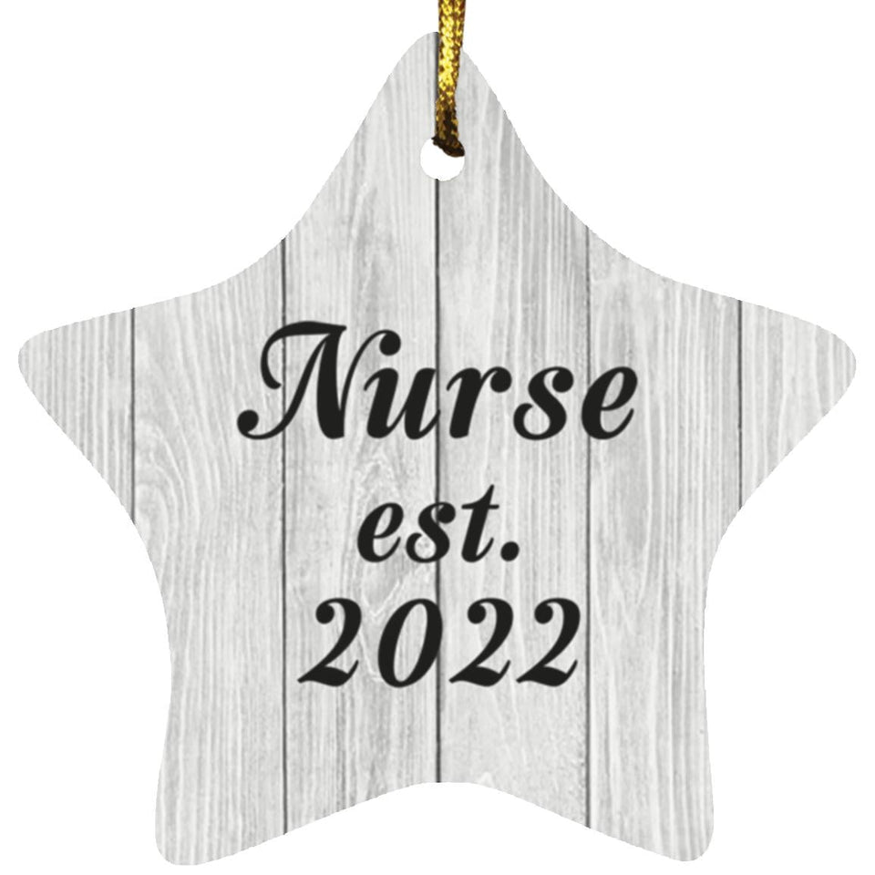 Nurse Established Est. 2022 - Star Ornament F