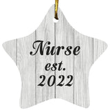 Nurse Established Est. 2022 - Star Ornament F