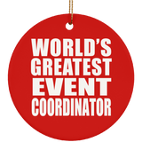 World's Greatest Event Coordinator - Circle Ornament