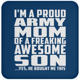 Proud Army Mom Of Awesome Son - Drink Coaster
