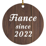 Fiance Since 2022 - Circle Ornament D