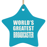 World's Greatest Broadcaster - Star Ornament