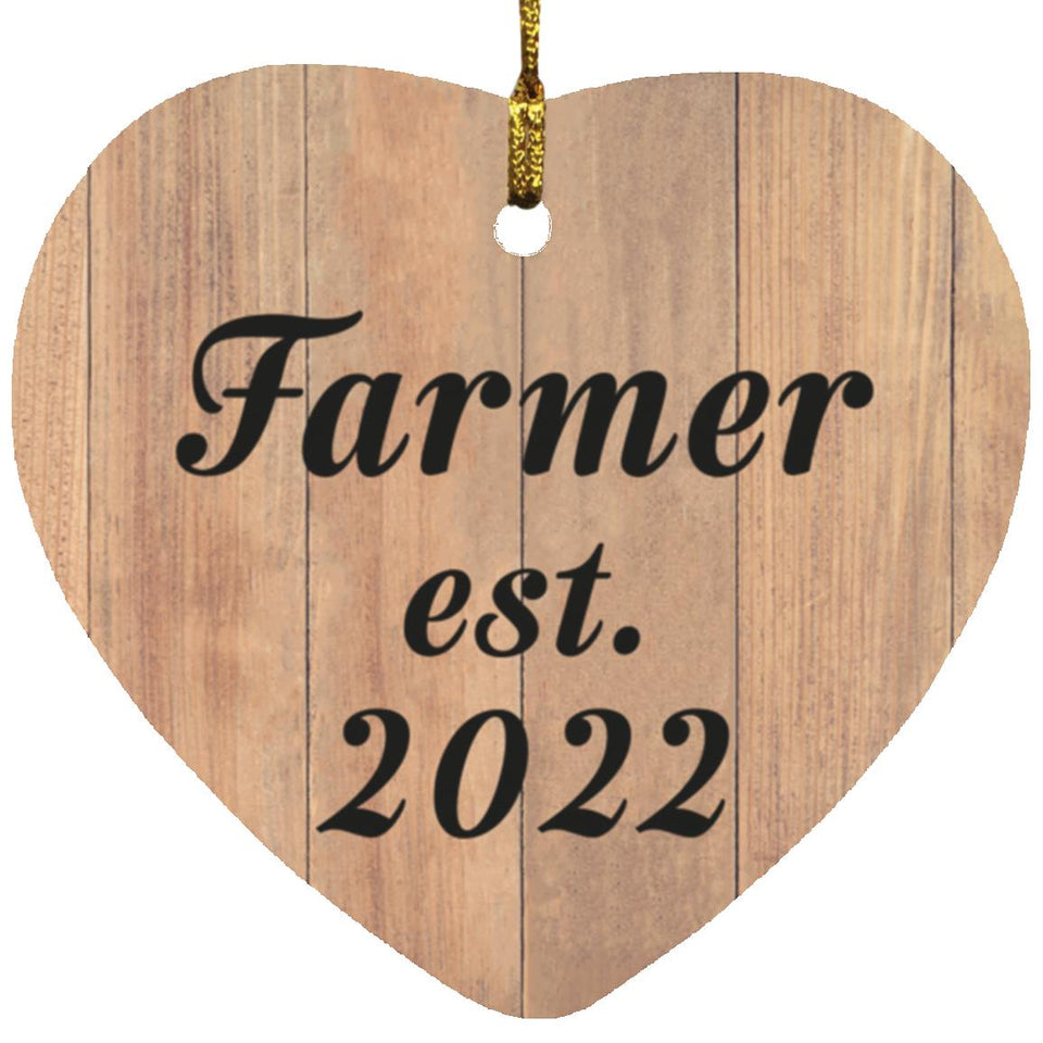 Farmer Established Est. 2022 - Heart Ornament C