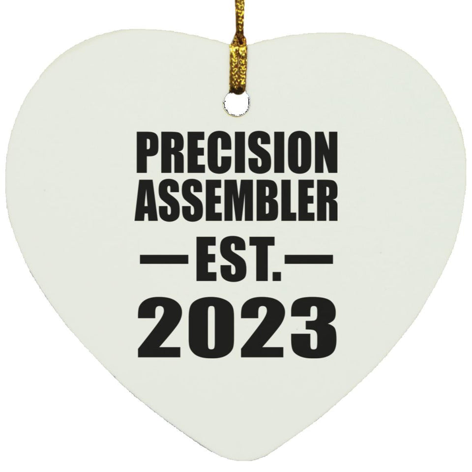 Precision Assembler Established EST. 2023 - Heart Ornament