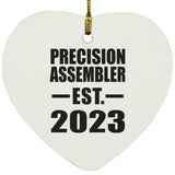 Precision Assembler Established EST. 2023 - Heart Ornament