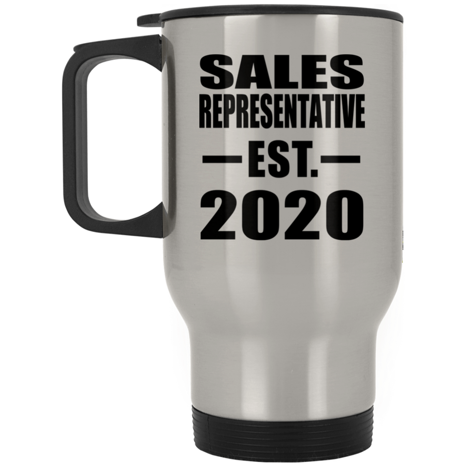 Sales Representative Established EST. 2020 - Silver Travel Mug