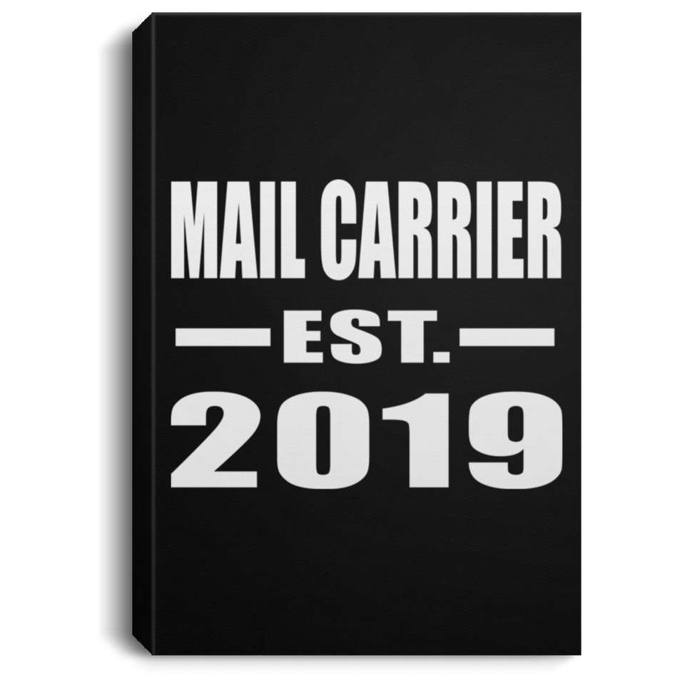 Mail Carrier Established EST. 2019 - Canvas Portrait