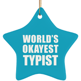 World's Okayest Typist - Star Ornament