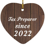 Tax Preparer Since 2022 - Heart Ornament D