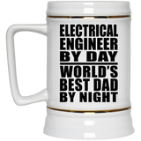 Electrical Engineer By Day World's Best Dad By Night - Beer Stein