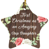 First Christmas As an Amazing Step Daughter - Star Ornament A