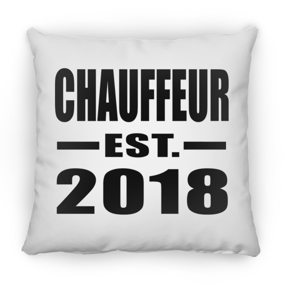 Chauffeur Established EST. 2018 - Throw Pillow