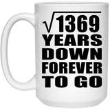 37th Anniversary Square Root of 1369 Years Down Forever To Go - 15oz Coffee Mug