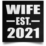 Wife Established EST. 2021 - Poster Square