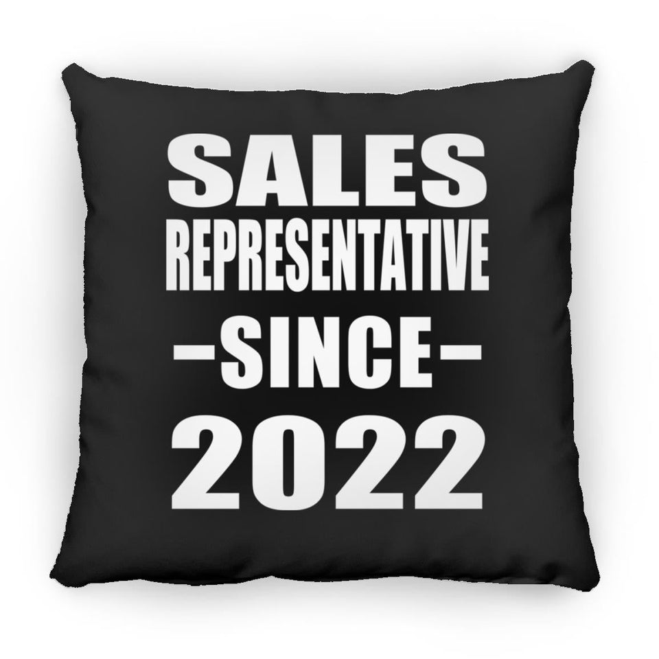 Sales Representative Since 2022 - Throw Pillow Black