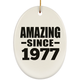 47th Birthday Amazing Since 1977 - Oval Ornament