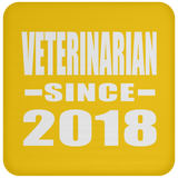 Veterinarian Since 2018 - Drink Coaster
