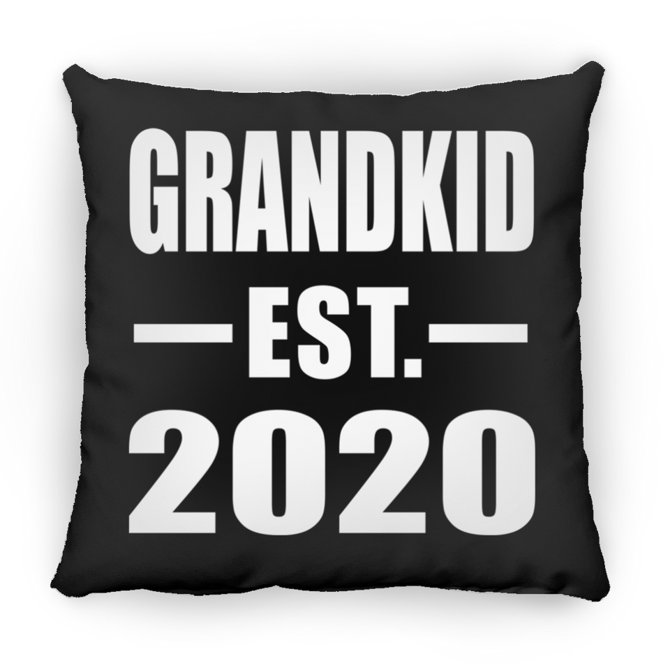 Grandkid Established EST. 2020 - Throw Pillow Black