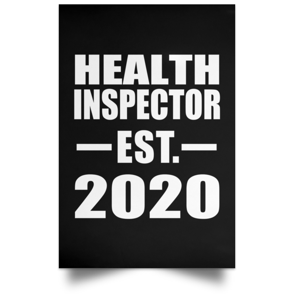 Health Inspector Established EST. 2020 - Poster Portrait
