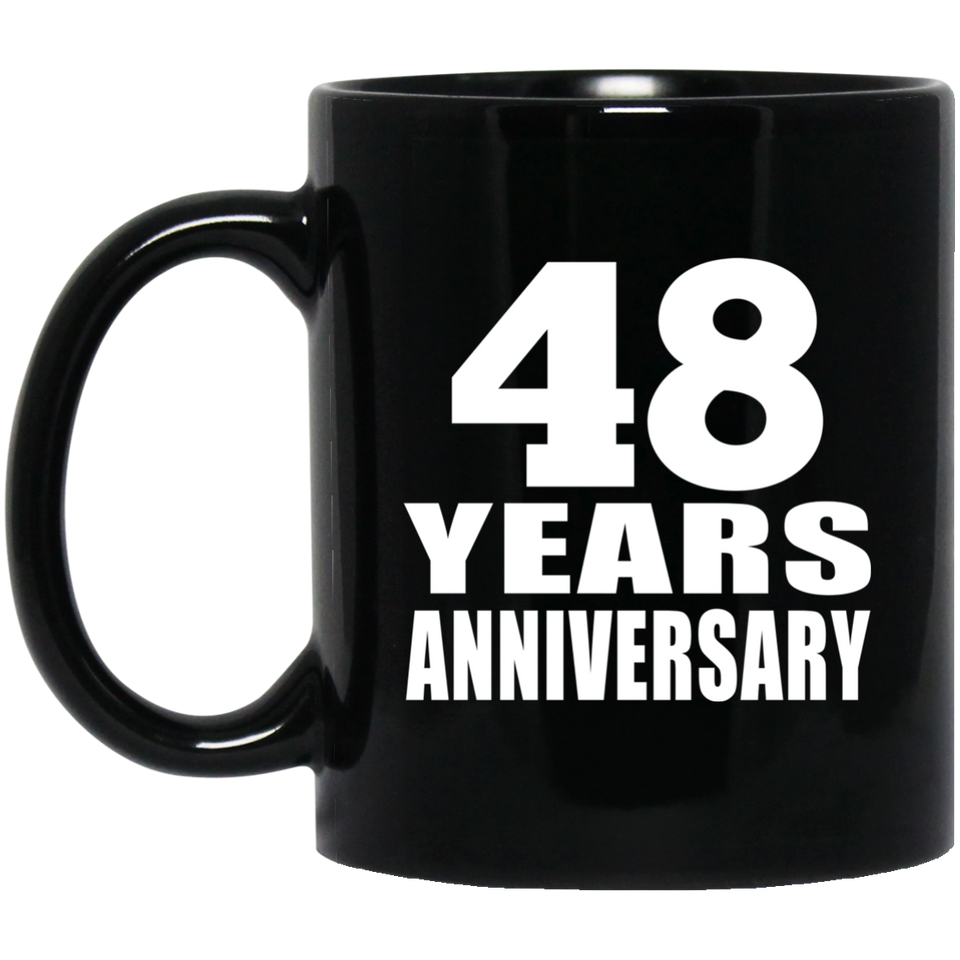48th Anniversary 48 Years - 11 Oz Coffee Mug Black