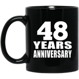 48th Anniversary 48 Years - 11 Oz Coffee Mug Black
