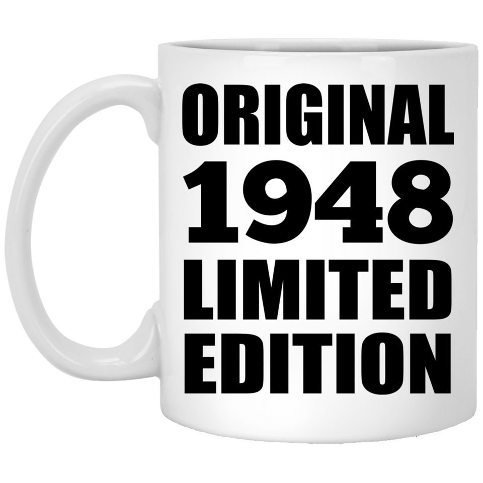 76th Birthday Original 1948 Limited Edition - 11oz Coffee Mug