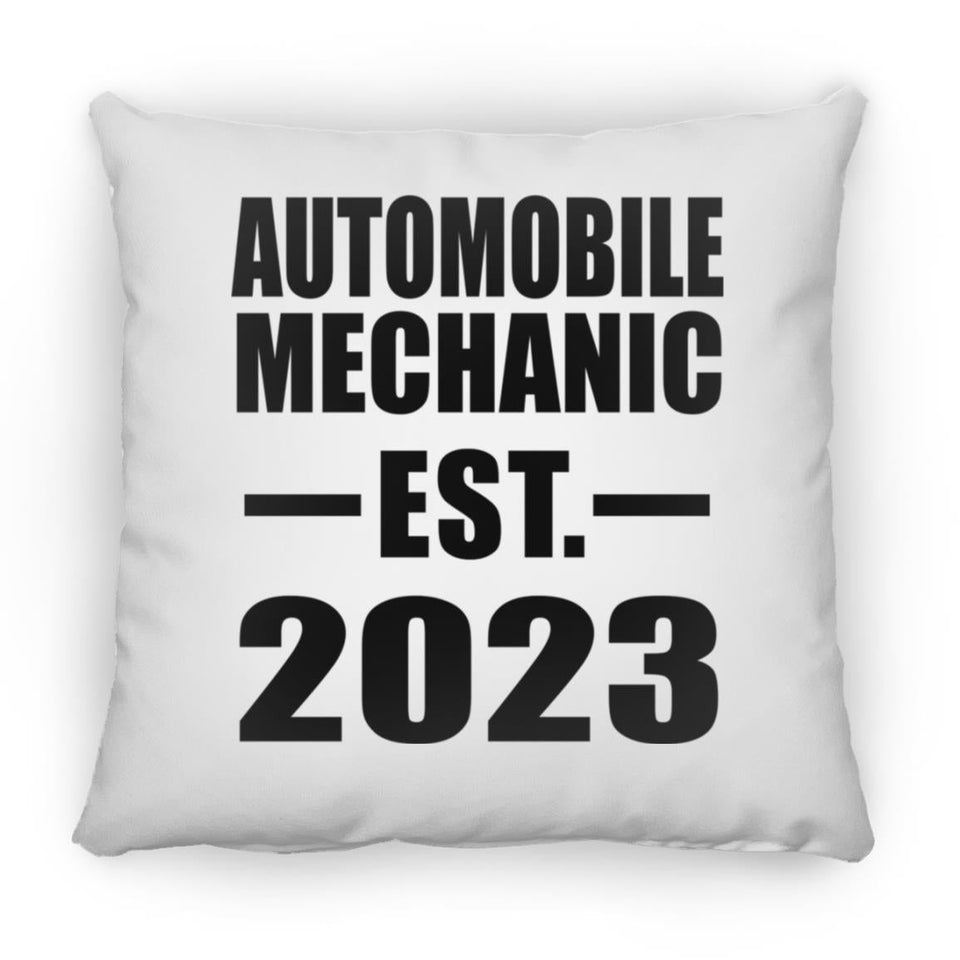 Automobile Mechanic Established EST. 2023 - Throw Pillow