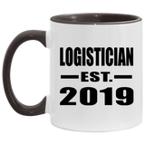 Logistician Established EST. 2019 - 11oz Accent Mug Black