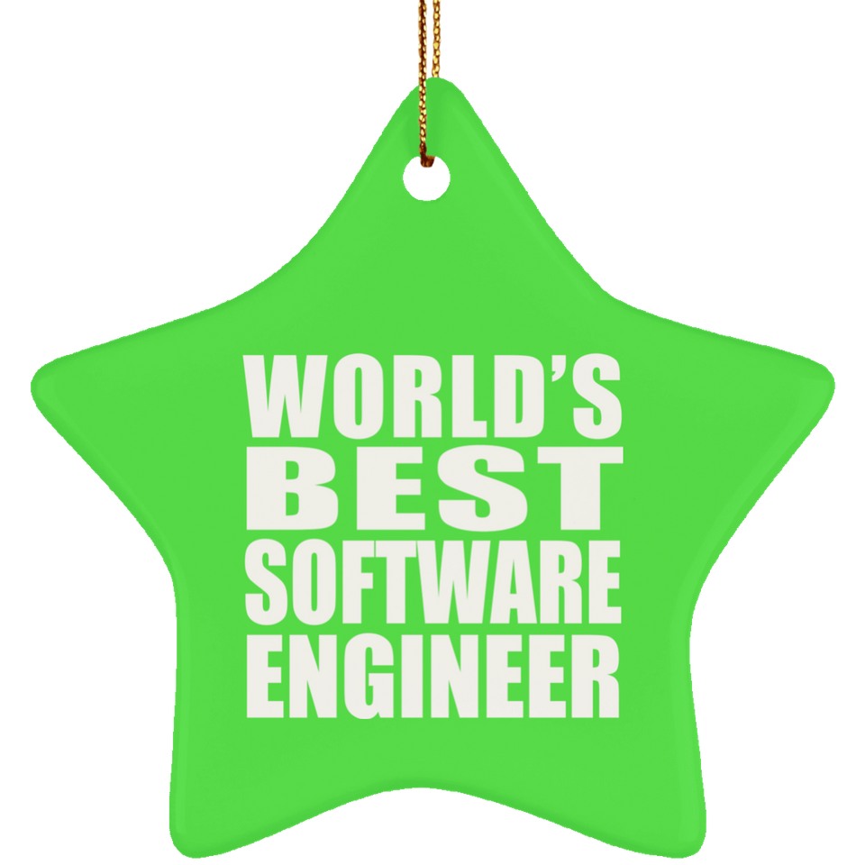 World's Best Software Engineer - Star Ornament