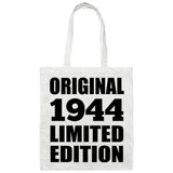 80th Birthday Original 1944 Limited Edition - Tote Bag White