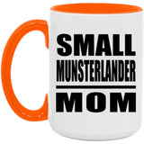 Small Munsterlander Mom - 15oz Accent Mug Orange