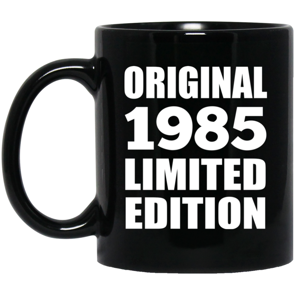 39th Birthday Original 1985 Limited Edition - 11oz Coffee Mug Black