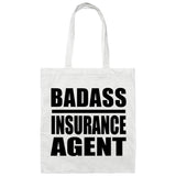 Badass Insurance Agent - Tote Bag White