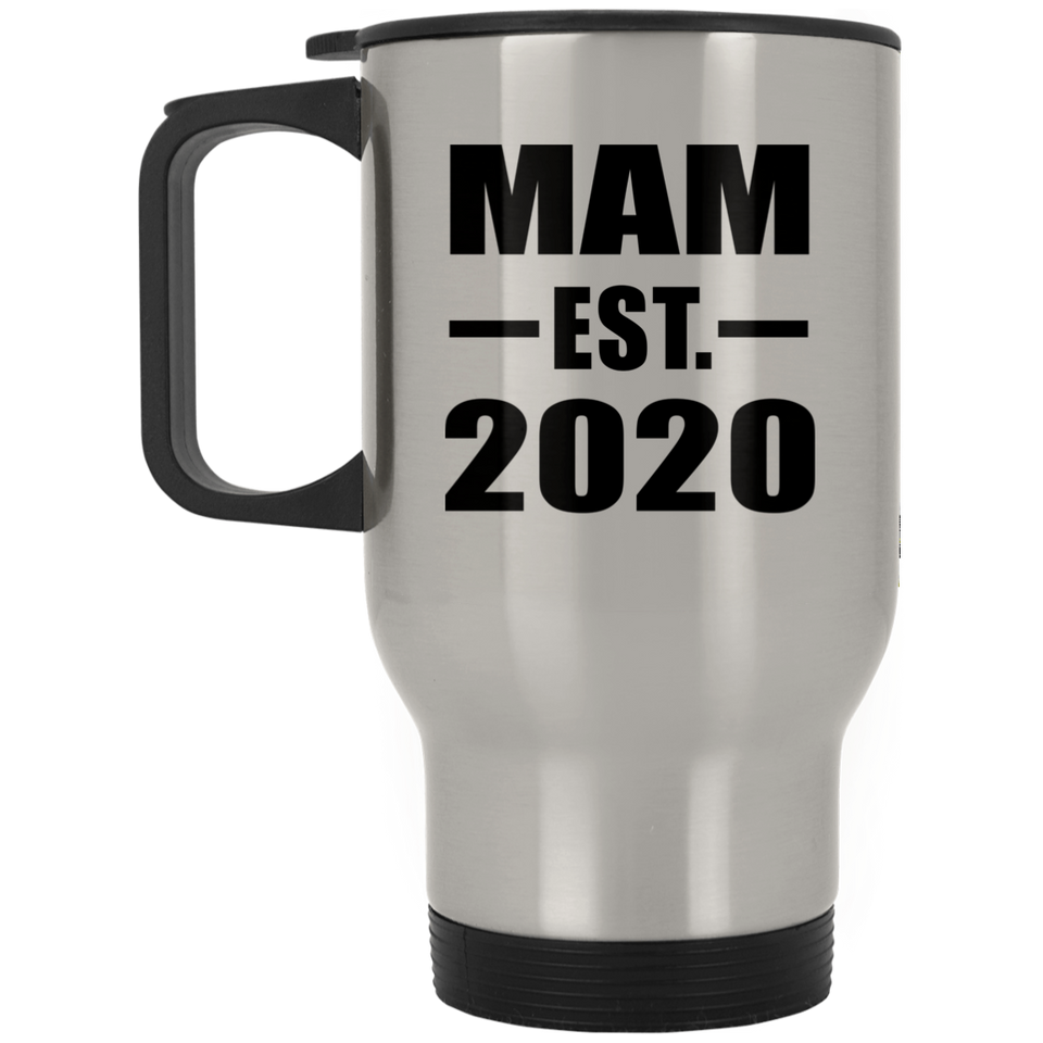 Mam Established EST. 2020 - Silver Travel Mug