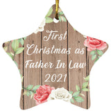 First Christmas As Father In Law 2021 - Star Ornament B
