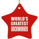 World's Greatest Dockworker - Star Ornament