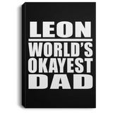 Leon World's Okayest Dad - Canvas Portrait