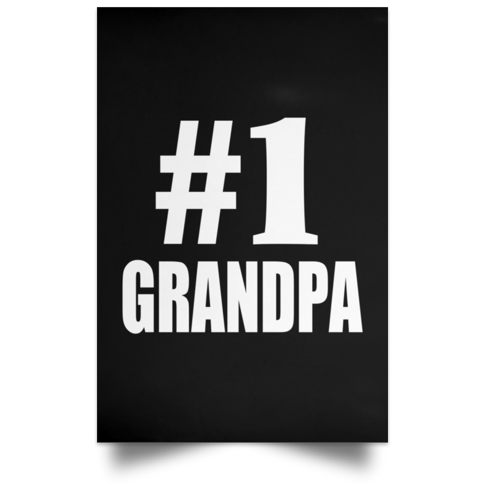 Number One #1 Grandpa - Poster Portrait