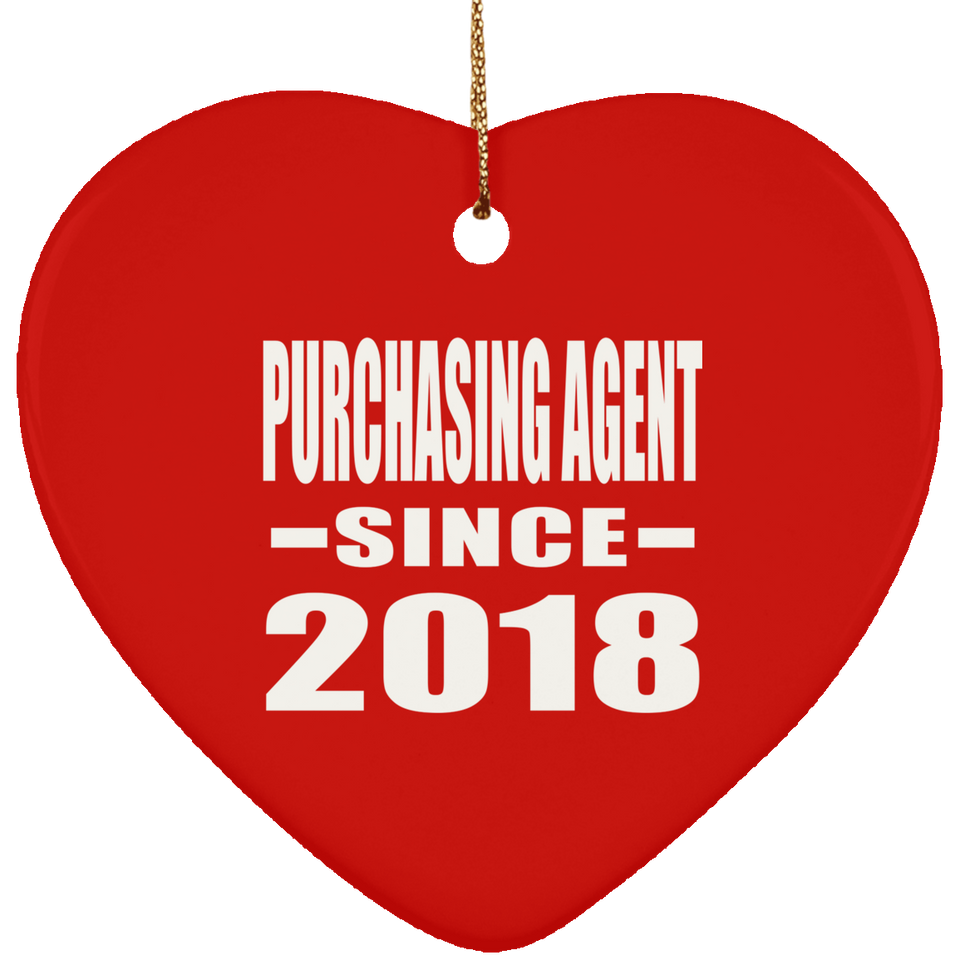 Purchasing Agent Since 2018 - Heart Ornament